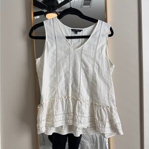 White Sleeveless Top